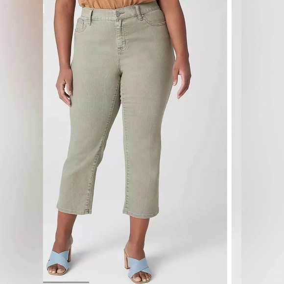 Lane Bryant Signature Fit Straight Crop Jean - Picture 7 of 8